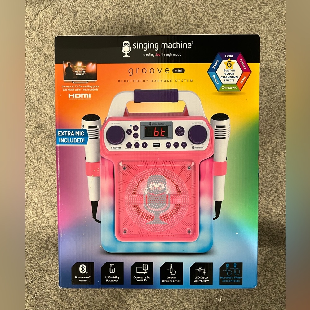 Karaoke machined. Singing machine from sams club.